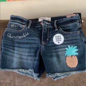 Abercrombie Kids jean shorts
